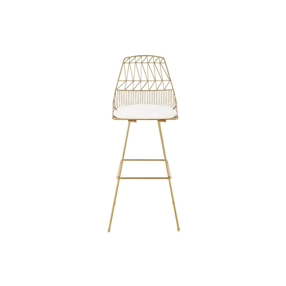 Set of 2 Lucy Kitchen Counter Bar Stool - Gold Fast shipping On sale