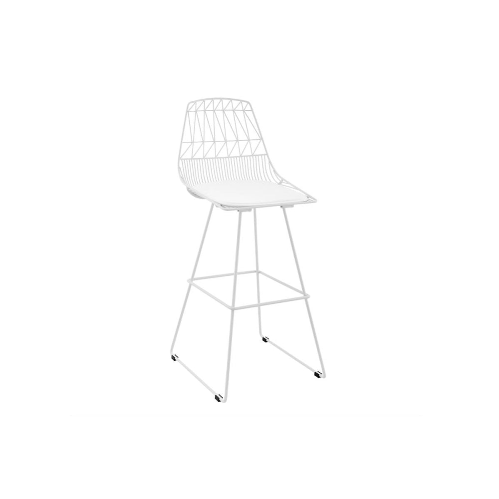 Set of 2 Lucy Kitchen Counter Bar Stool - White Fast shipping On sale