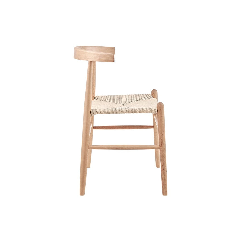 Set of 2 Malibu Kitchen Dining Chairs - Beech/Natural Beech Chair Fast shipping On sale