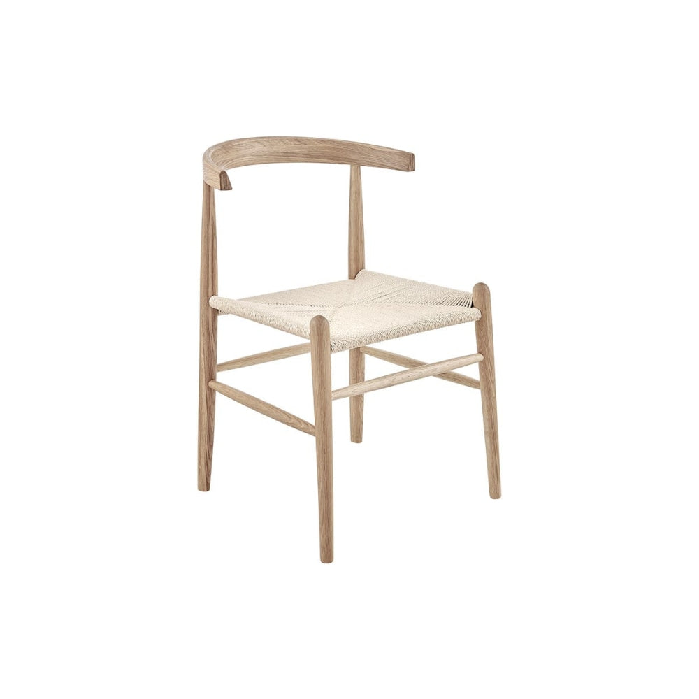 Set of 2 Malibu Kitchen Dining Chairs - Oak/Natural Solid Oak Chair Fast shipping On sale