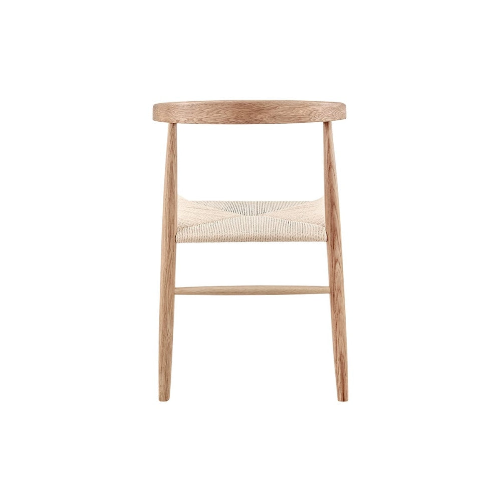 Set of 2 Malibu Kitchen Dining Chairs - Oak/Natural Solid Oak Chair Fast shipping On sale