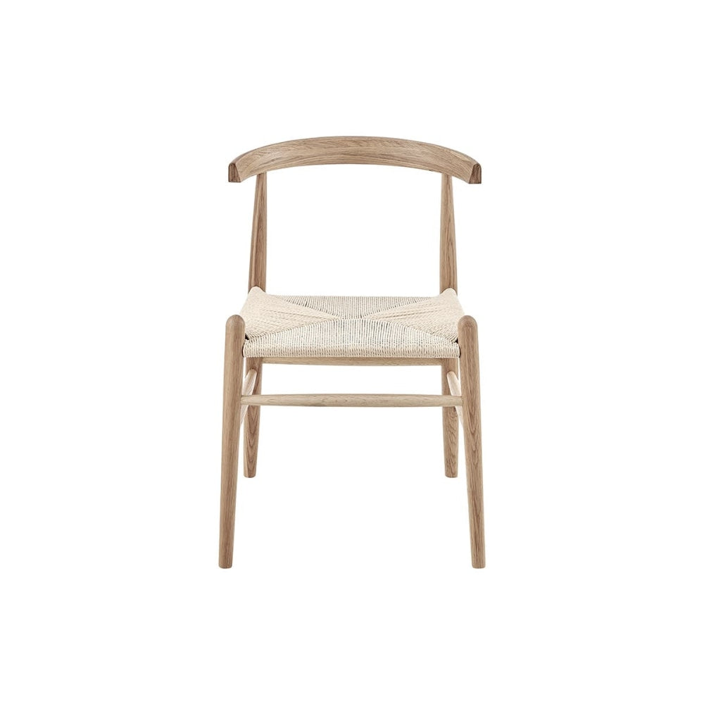 Set of 2 Malibu Kitchen Dining Chairs - Oak/Natural Solid Oak Chair Fast shipping On sale