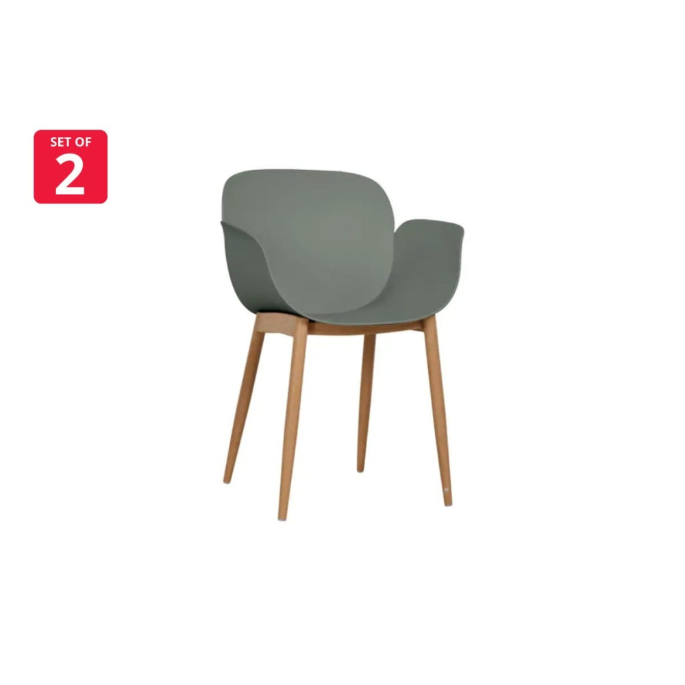 Set of 2 Olive Kitchen Dining Chairs - Chair Fast shipping On sale