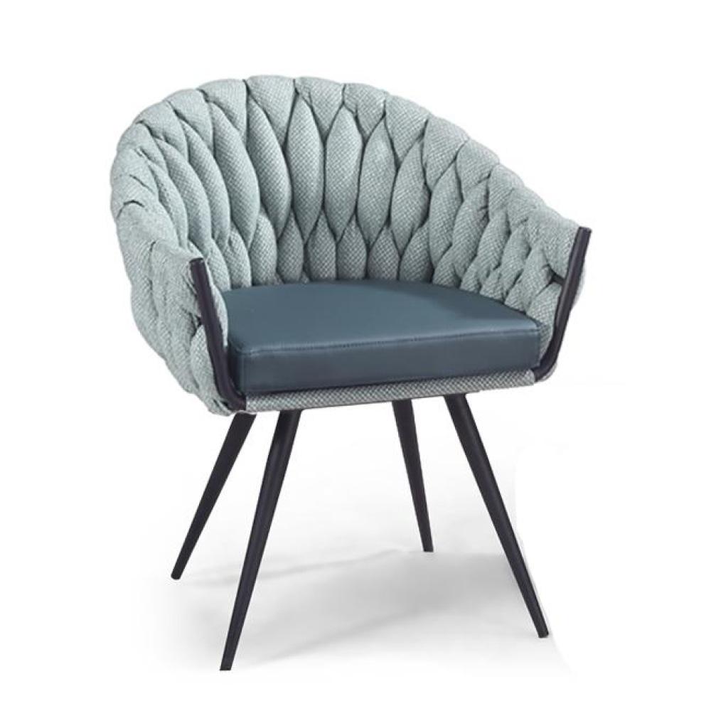 Set of 2 - Peak Fabric Dining Armchair - Ocean Teal Chair Fast shipping On sale