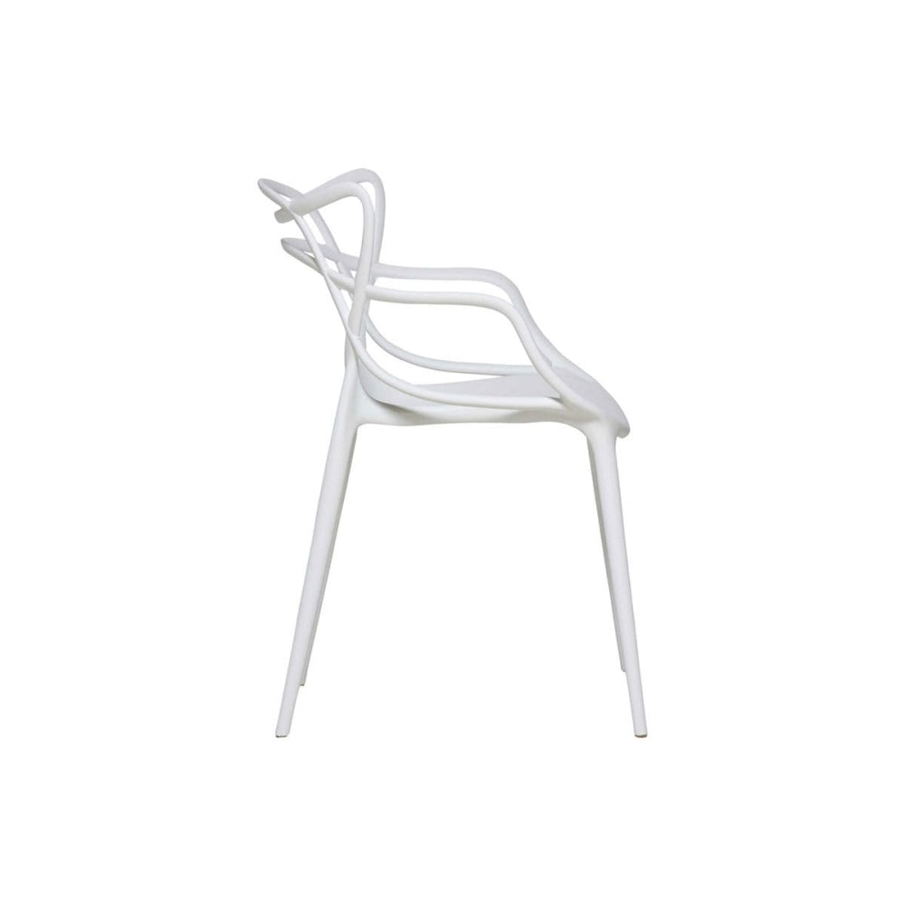 Set of 2 Philippe Starck Replica Masters Kitchen Dining Chair ArmChair - White Fast shipping On sale