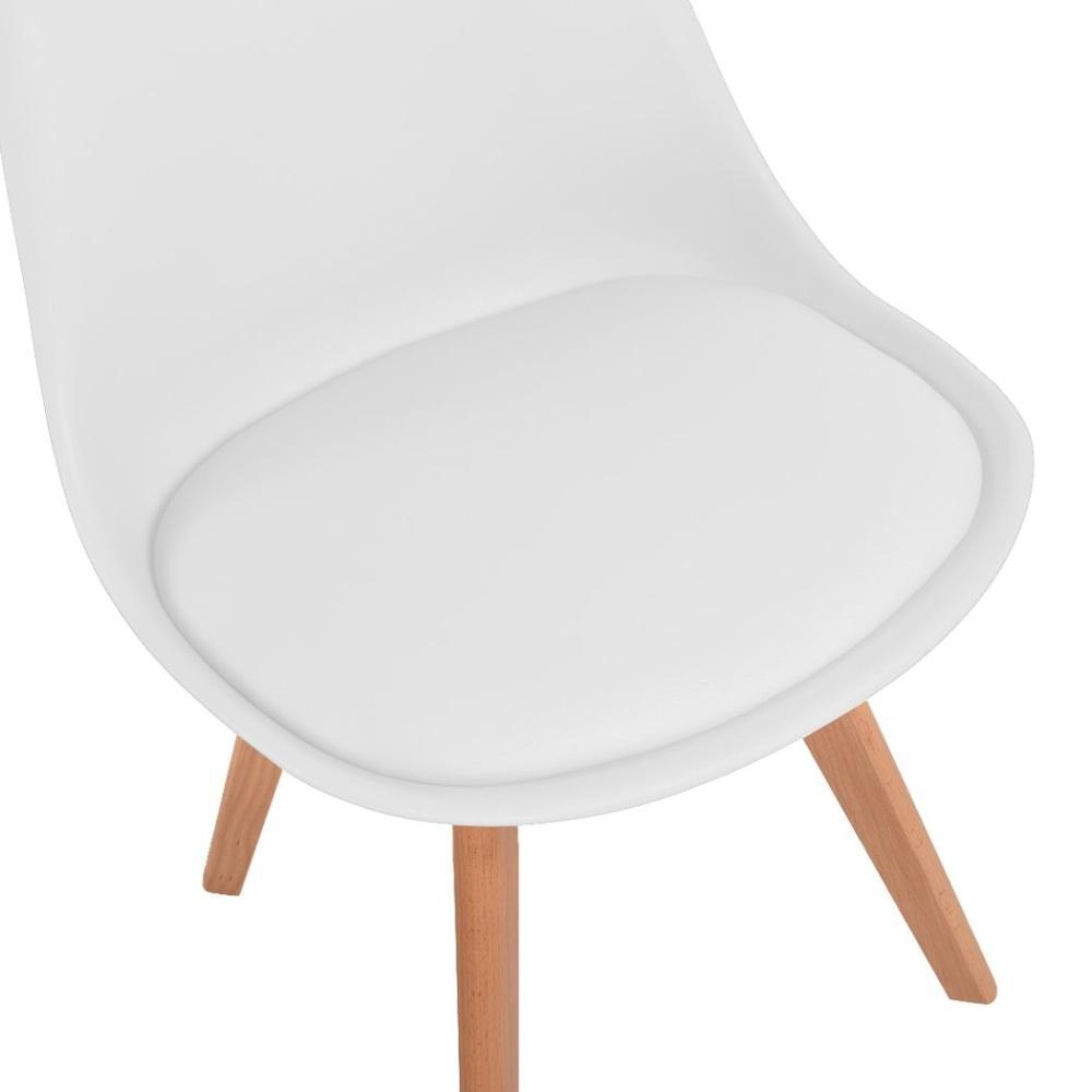 Set of 2 Retro Replica PU Leather Dining Chair Office Cafe Chairs White Fast shipping On sale