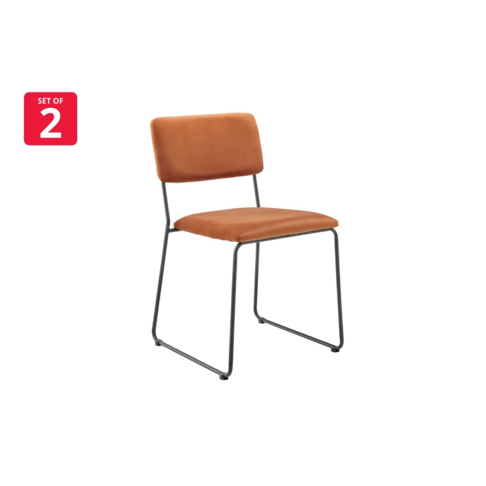 Set of 2 Santa Ana Kitchen Dining Chairs - Copper Chair Fast shipping On sale