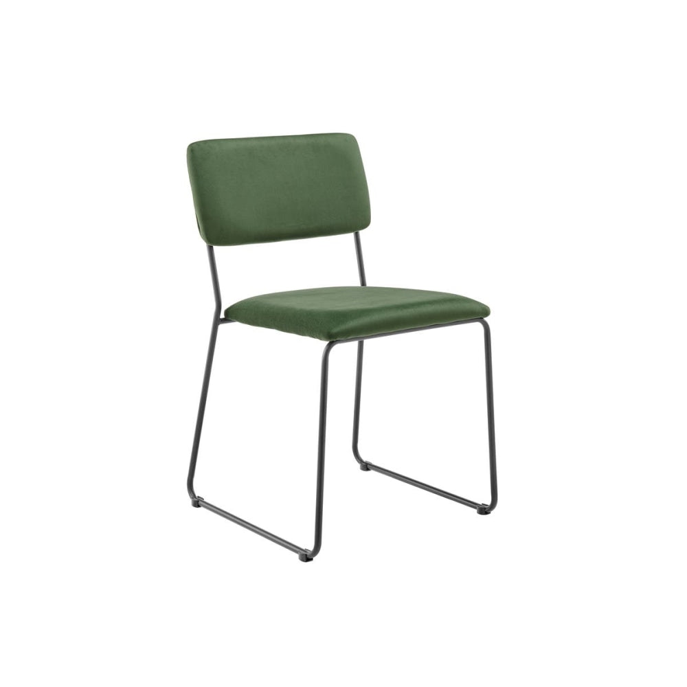 Set of 2 Santa Ana Kitchen Dining Chairs - Green Chair Fast shipping On sale