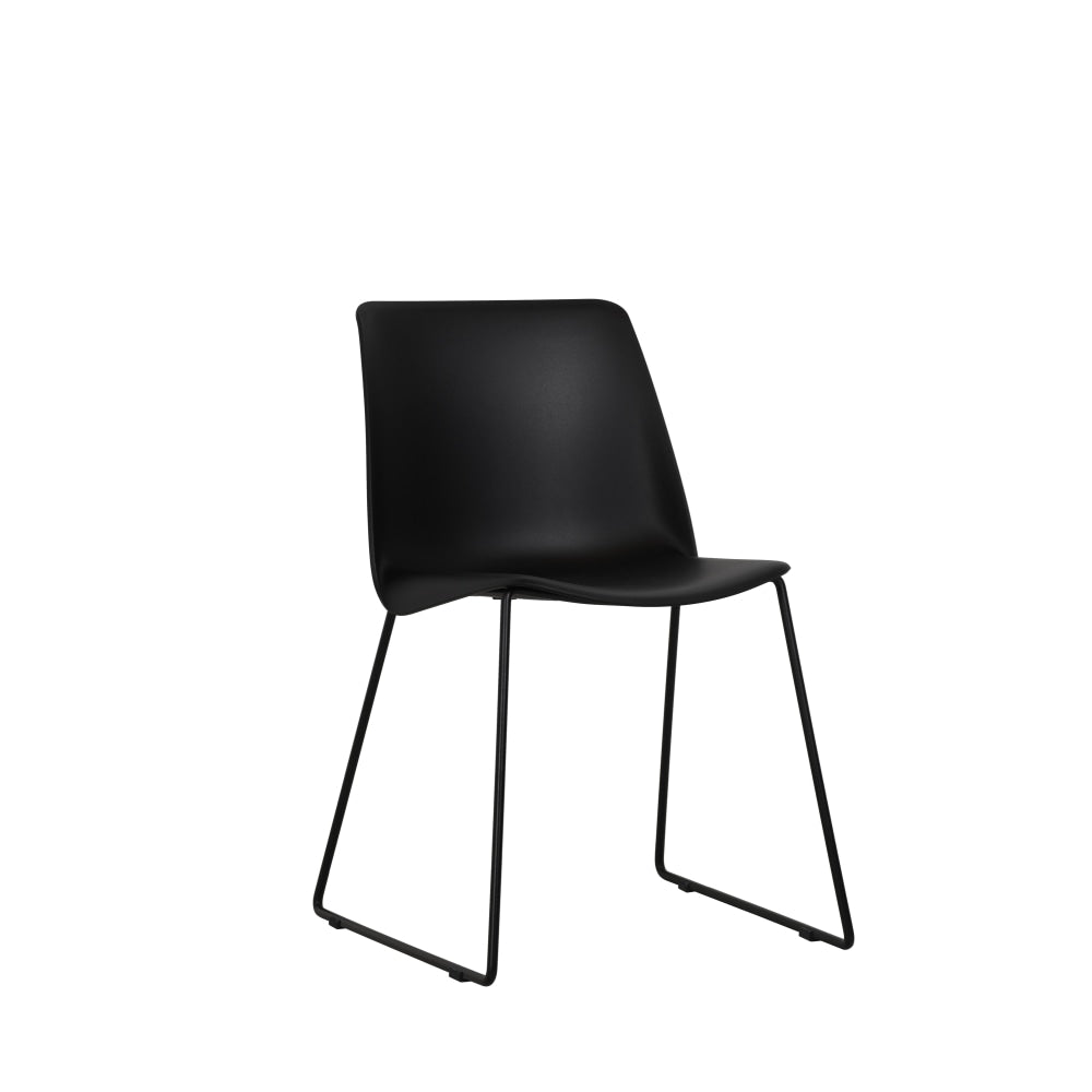 Set of 2 Timothy Kitchen Dining Chairs - Black Chair Fast shipping On sale