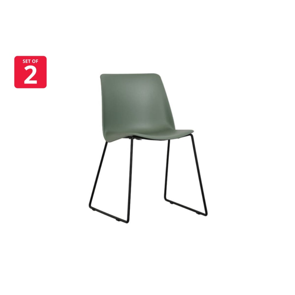 Set of 2 Timothy Kitchen Dining Chairs - Olive Chair Fast shipping On sale