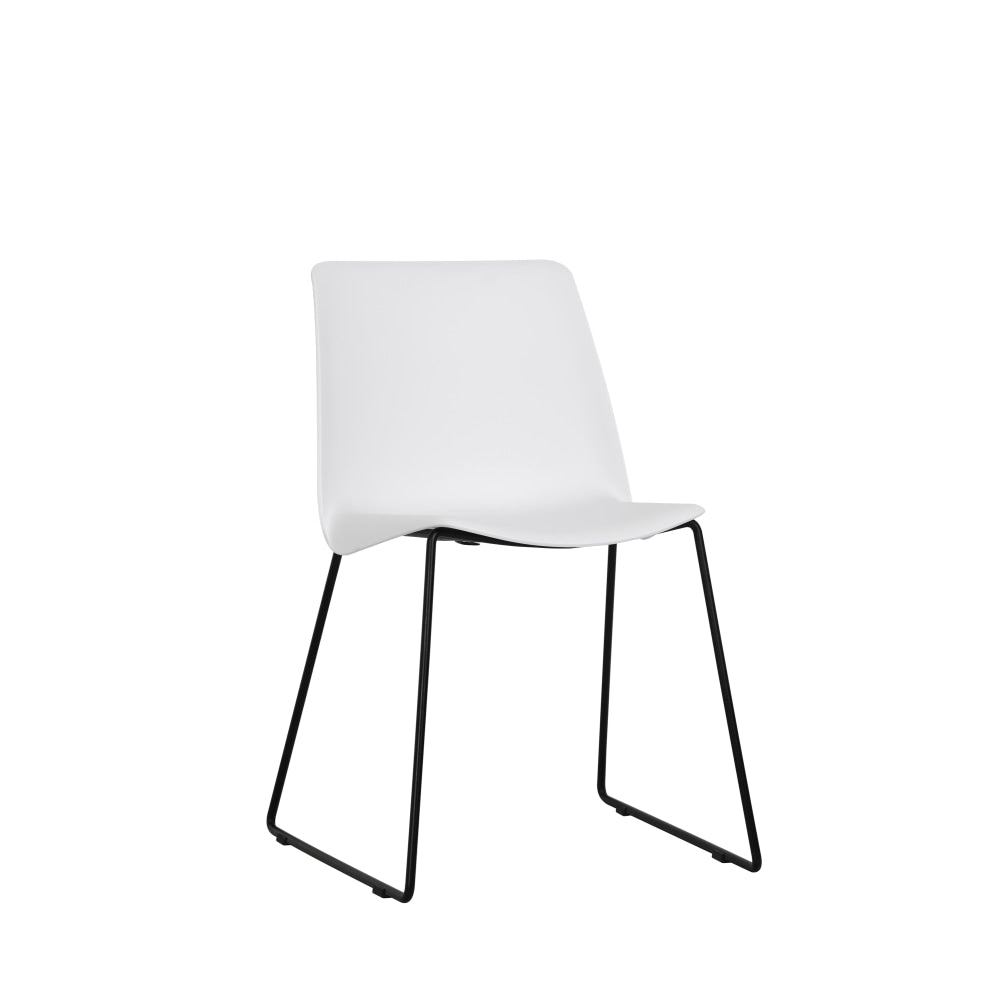 Set of 2 Timothy Kitchen Dining Chairs - White Chair Fast shipping On sale