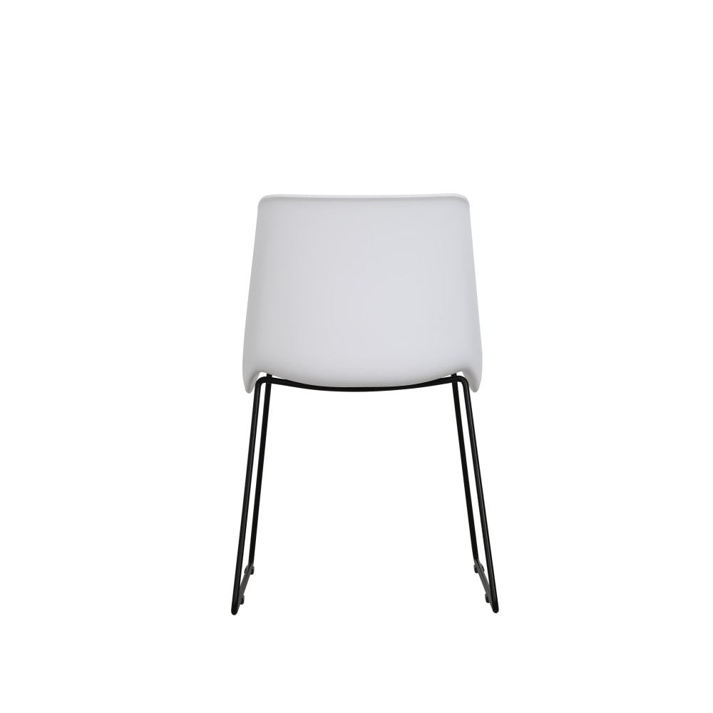 Set of 2 Timothy Kitchen Dining Chairs - White Chair Fast shipping On sale