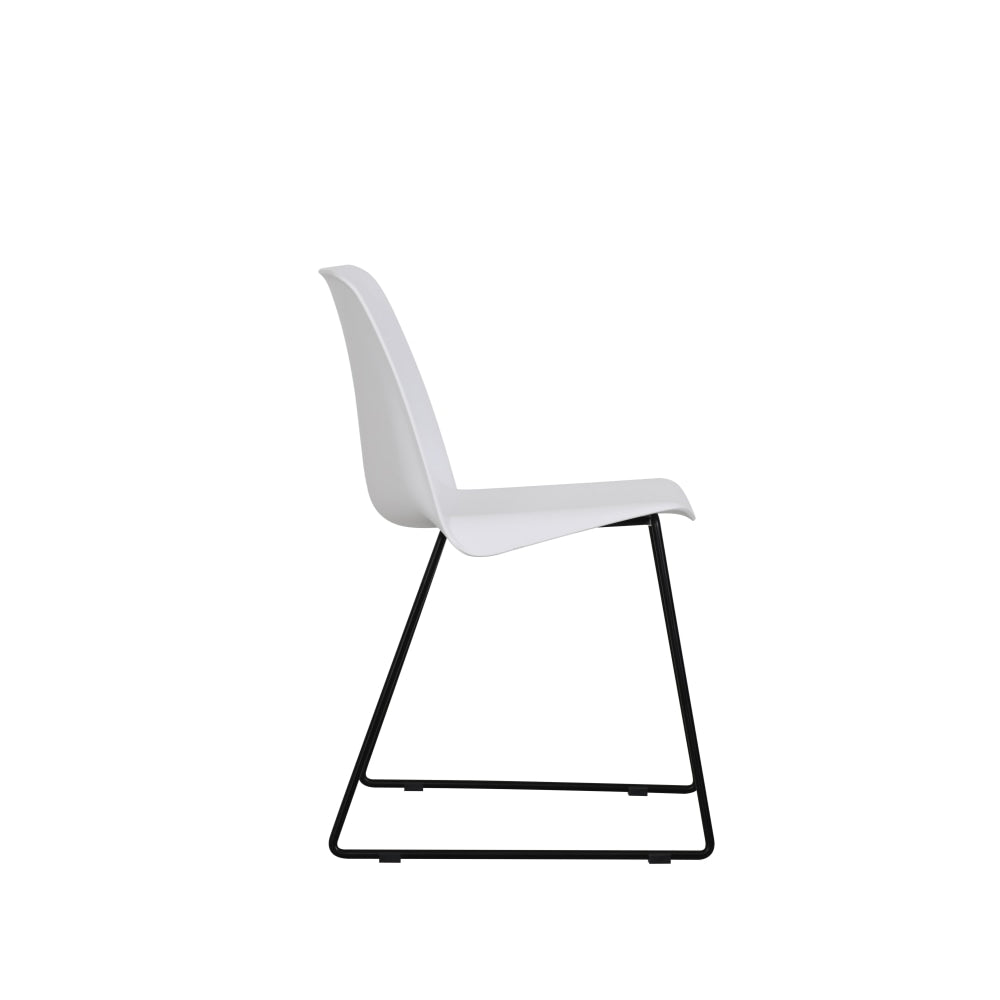 Set of 2 Timothy Kitchen Dining Chairs - White Chair Fast shipping On sale