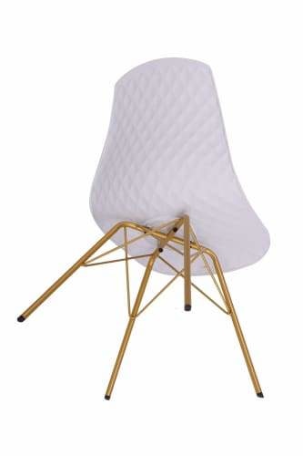 Set of 2 - Tontoni Scandinavian Dining Chair - White Fast shipping On sale