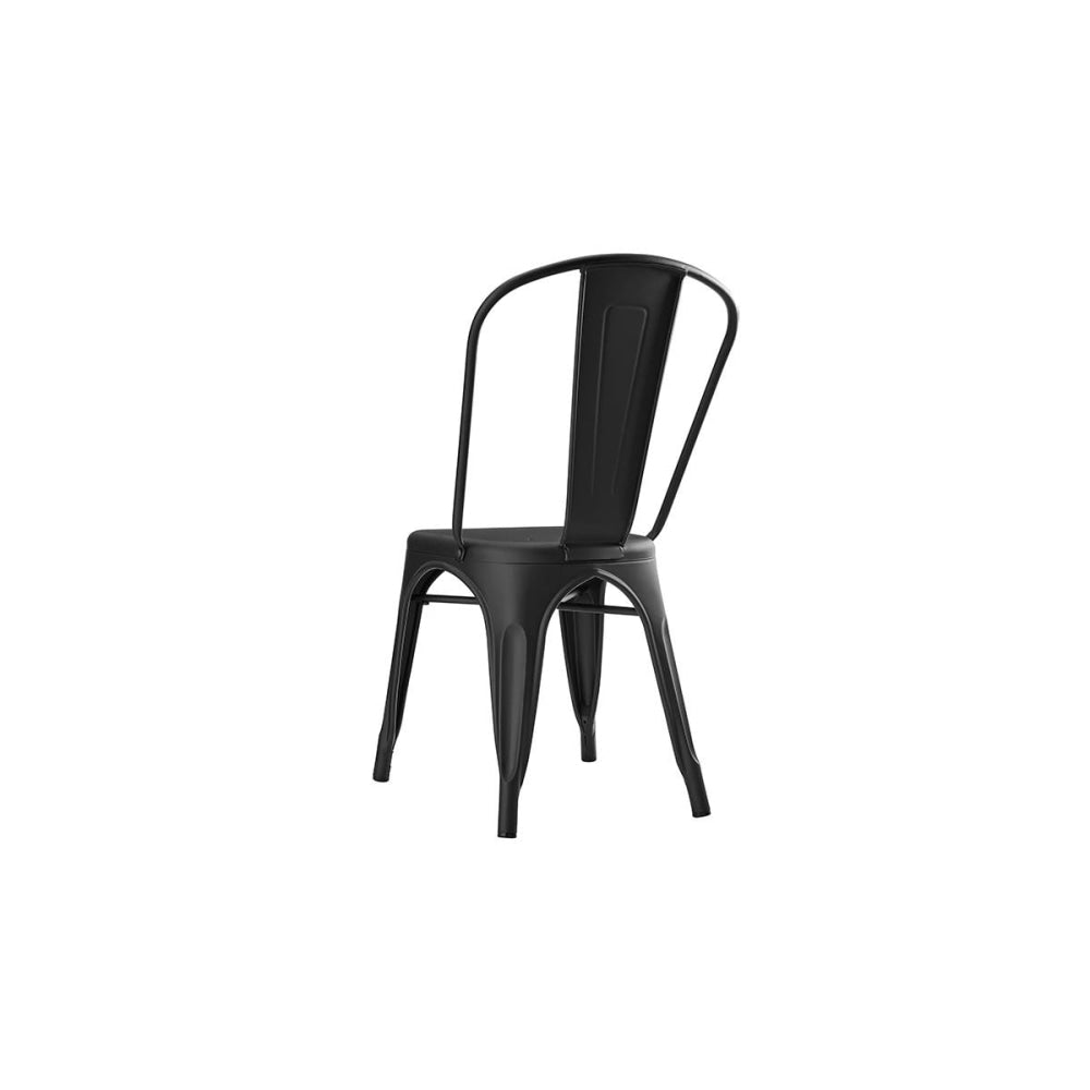 Set of 2 Xavier Pauchard Replica Tolix Kitchen Dining Chair Powder Coated - Mattle Black Fast shipping On sale