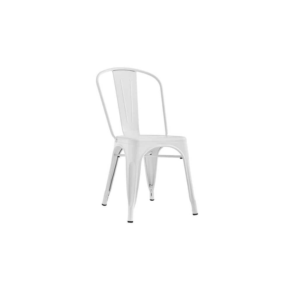 Set of 2 Xavier Pauchard Replica Tolix Kitchen Dining Chair Powder Coated - Mattle White Fast shipping On sale