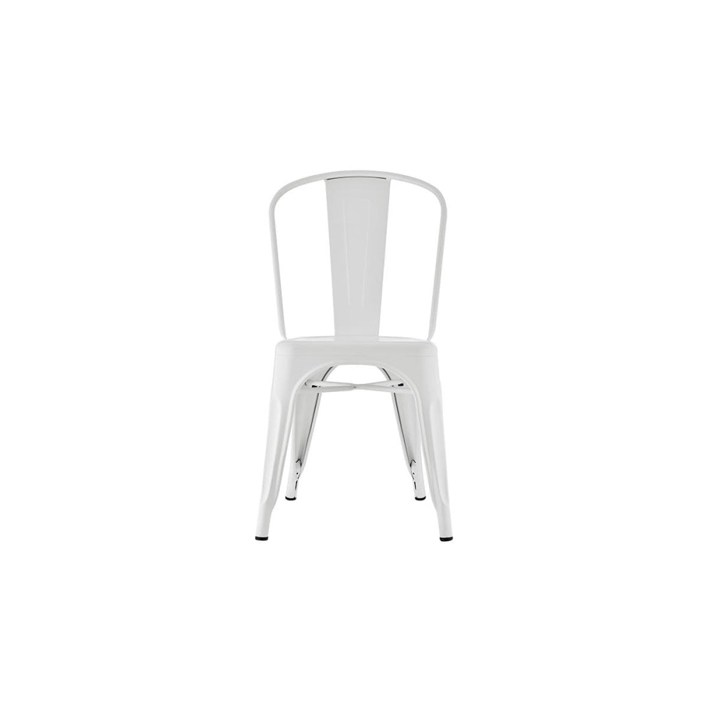 Set of 2 Xavier Pauchard Replica Tolix Kitchen Dining Chair Powder Coated - Mattle White Fast shipping On sale