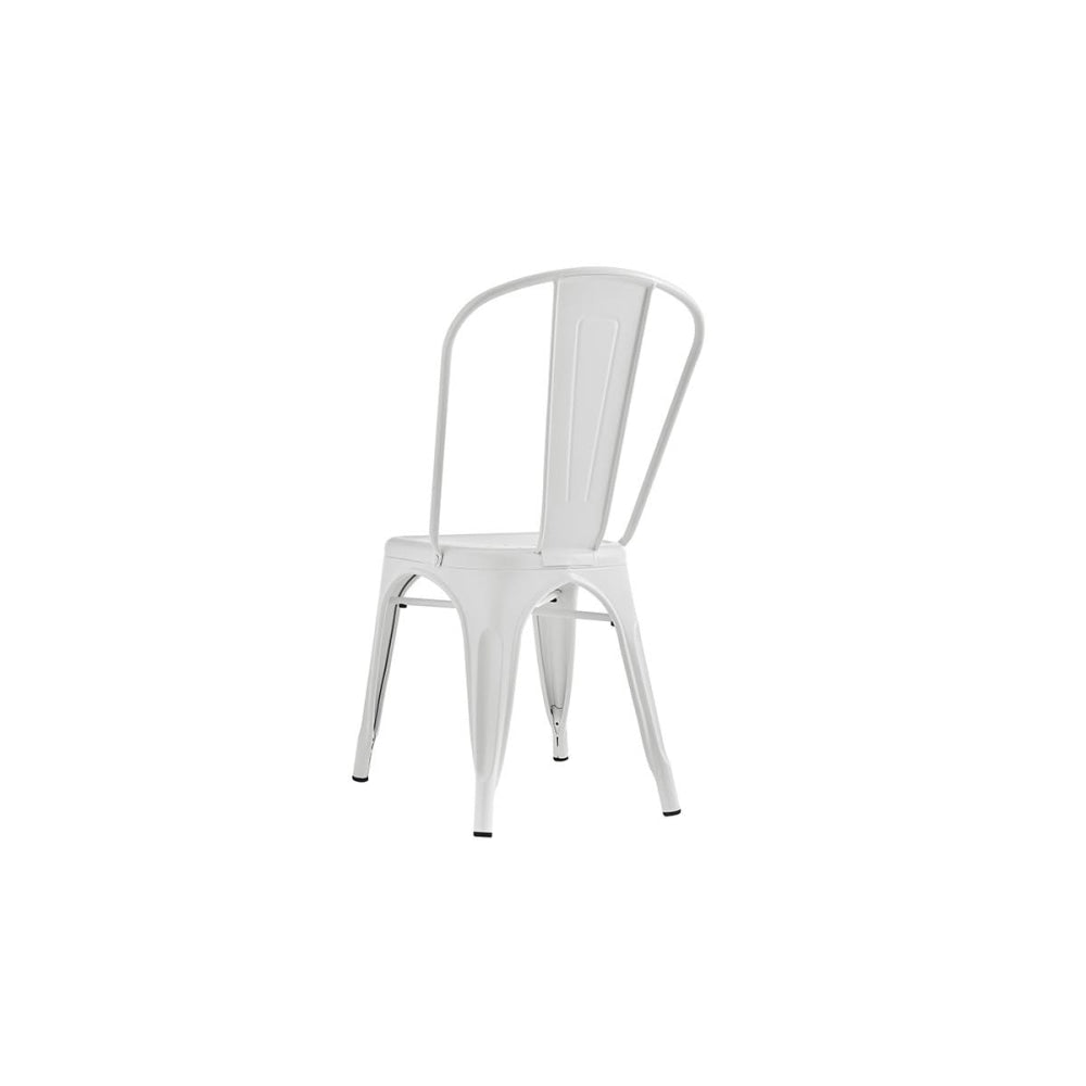 Set of 2 Xavier Pauchard Replica Tolix Kitchen Dining Chair Powder Coated - Mattle White Fast shipping On sale