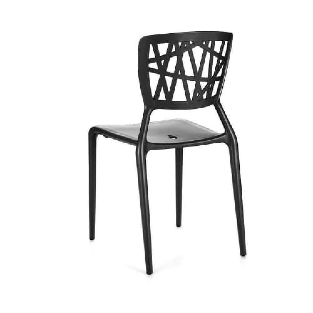 Set of 4 - Dondoli E Pocci Viento Replica Dining Chair - Black Fast shipping On sale