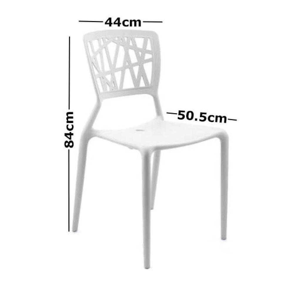 Set of 4 - Dondoli E Pocci Viento Replica Dining Chair White Fast shipping On sale