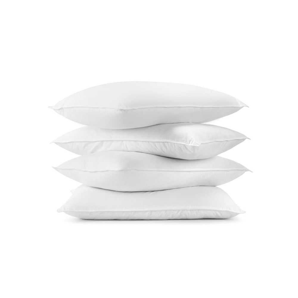 Set of 4 Hotel Quality Deluxe Bounce Fibre Pillows Pillow Fast shipping On sale