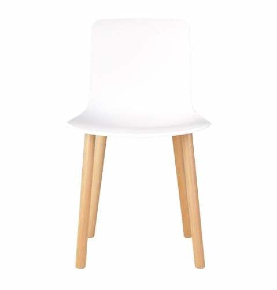 Set of 4 - Jasper Morrison Replica Hal Dining Chair - Natural Legs - White Fast shipping On sale