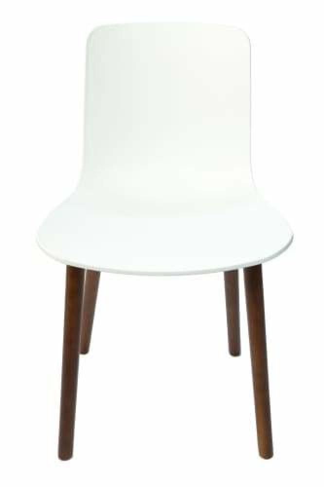 Set of 4 - Jasper Morrison Replica Hal Dining Chair - Walnut Legs - White Fast shipping On sale
