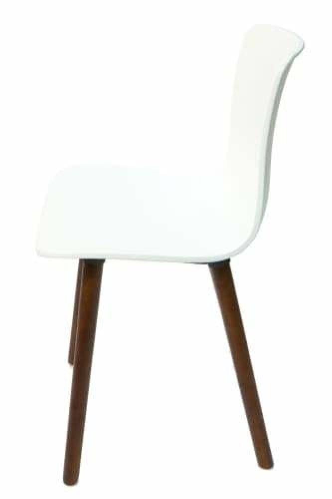 Set of 4 - Jasper Morrison Replica Hal Dining Chair Walnut Legs White Fast shipping On sale