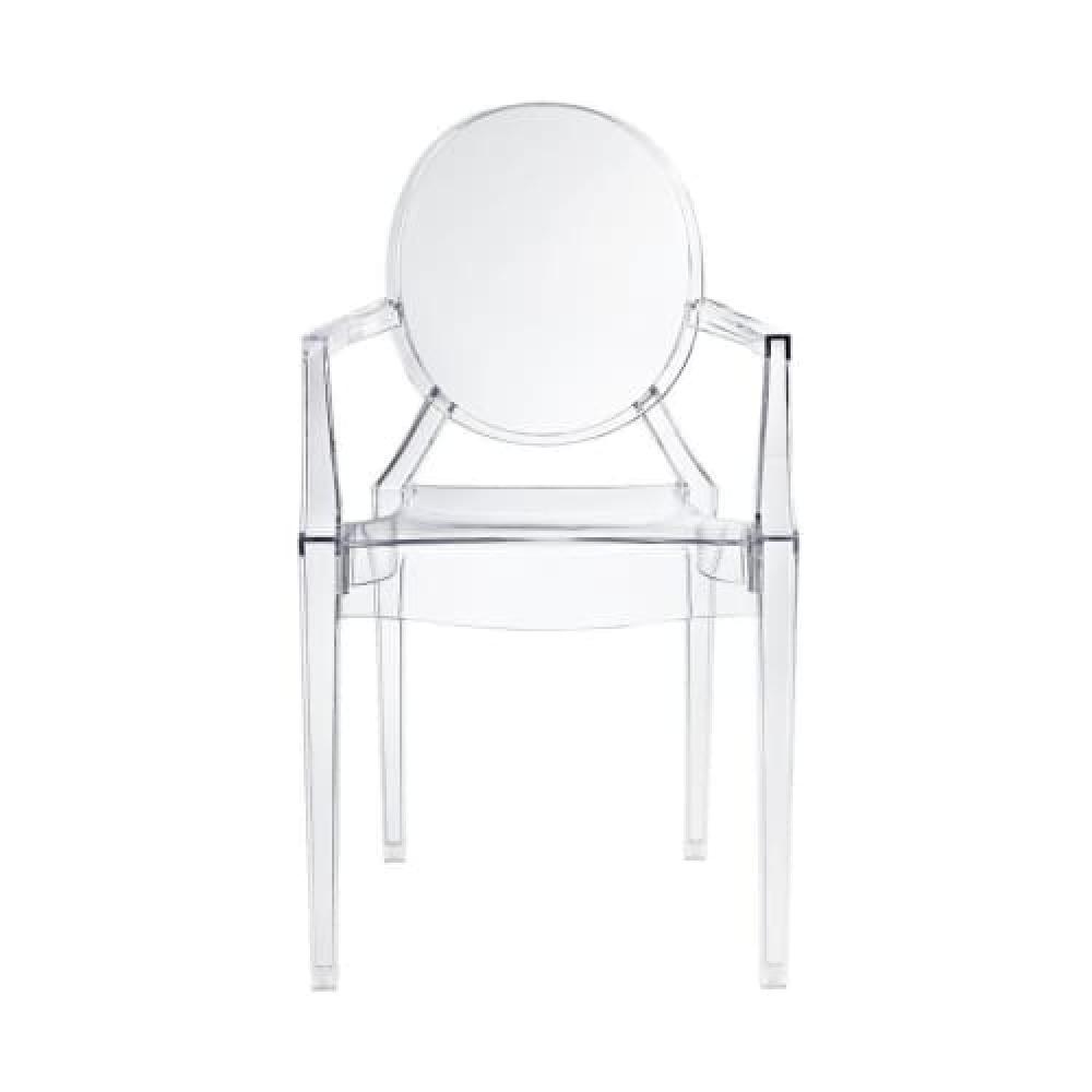 Set of 4 - Philippe Starck Replica Louis Ghost Dining Armchair clear Chair Fast shipping On sale