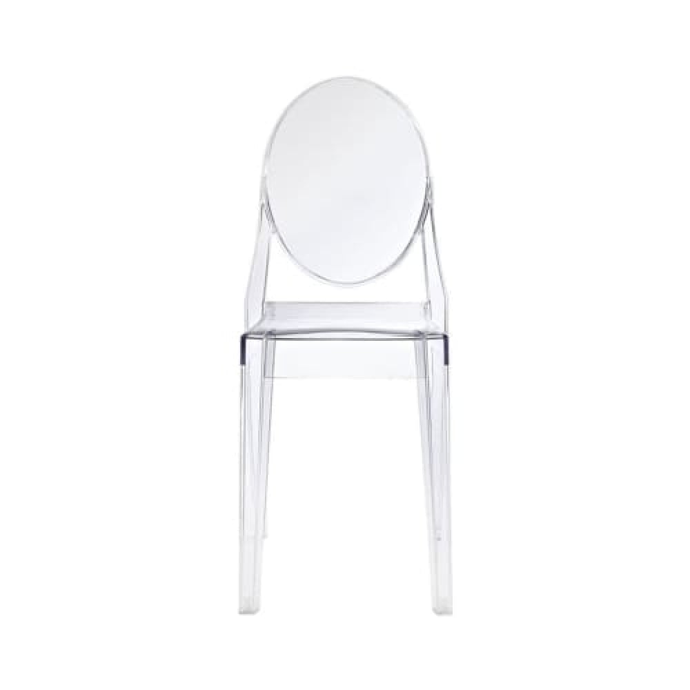 Set of 4 - Philippe Starck Replica Victoria Ghost Dining Chair - Clear Fast shipping On sale
