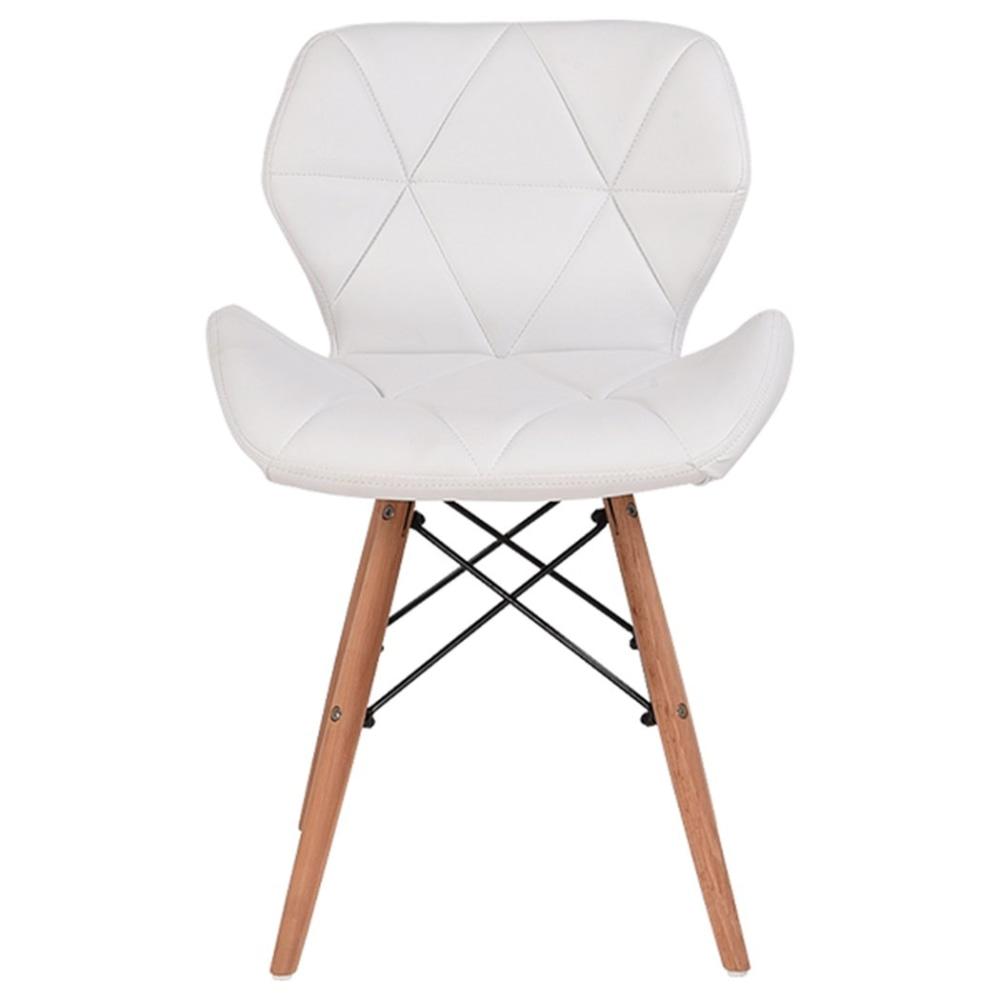 Set of 4 Retro Replica PU Leather Dining Chair Office Cafe Chairs White Fast shipping On sale