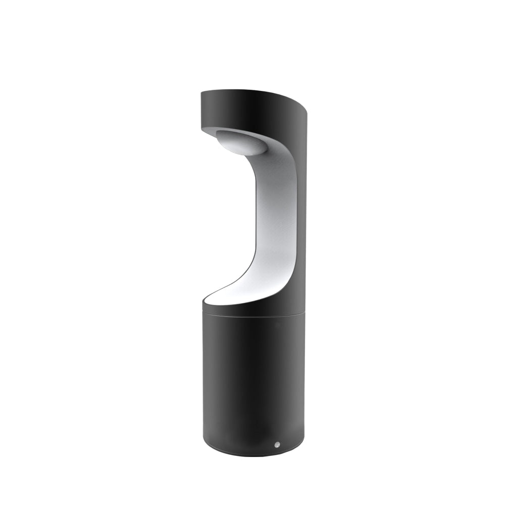 SETH Garden Bollard Light 9W Round Matte Black with White 3000K IP54 H300mm 350LM Fast shipping On sale