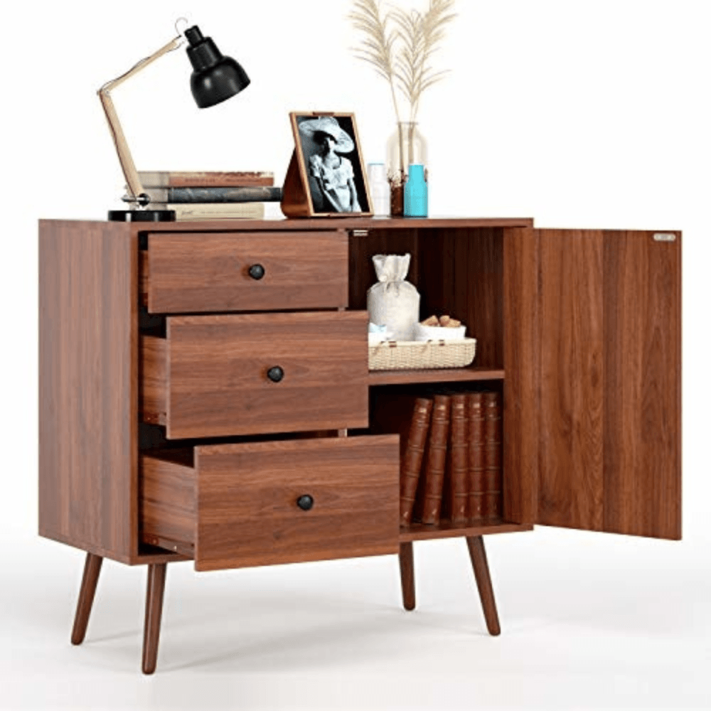Momentous Living - Classic Sideboard Buffet Unit Lowboy Storage Cabinet ...