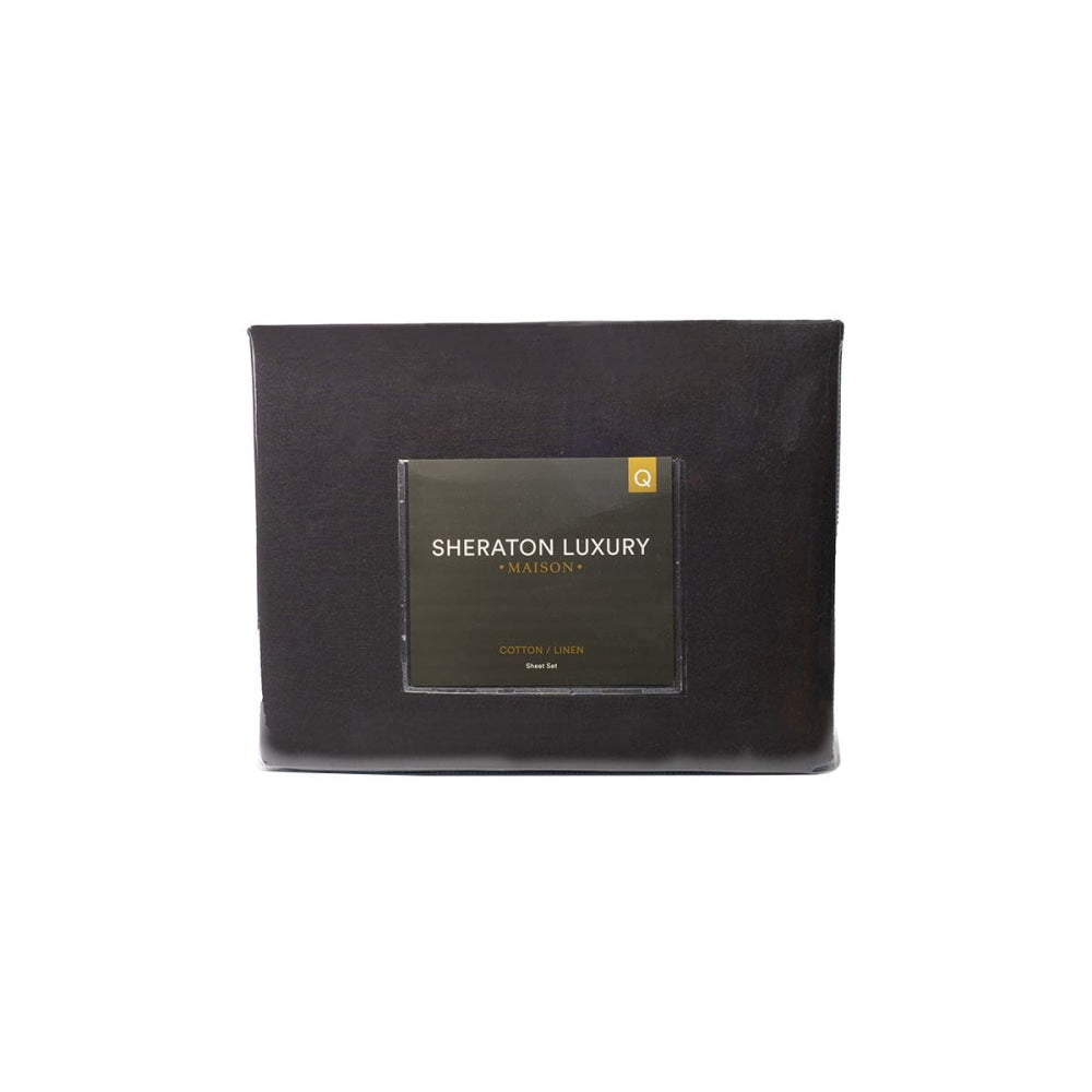 Sheraton Linen Momentous Living - Sheraton Luxury Maison Linen Cotton Sheet Set ...