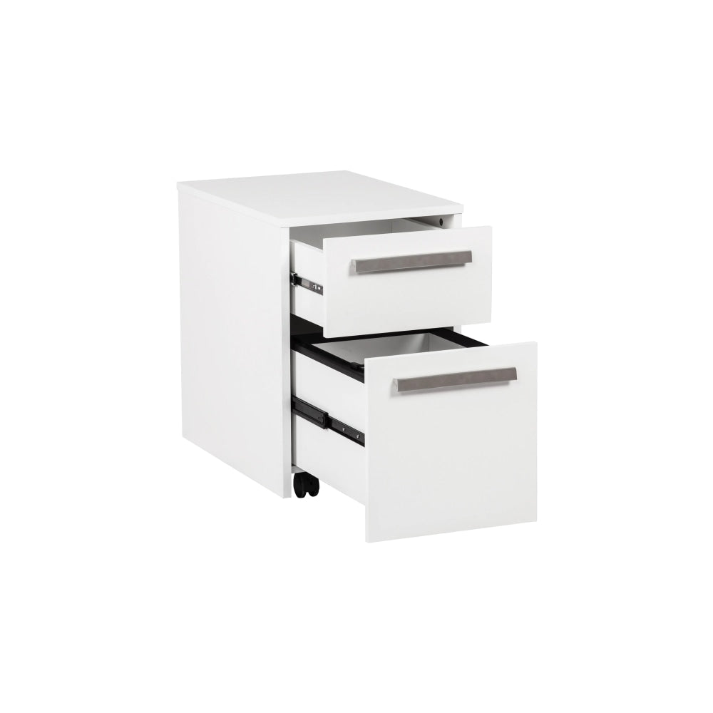 Sheridan 2-Drawer Mobile Pedestal Filing Cabinet - White Fast shipping On sale