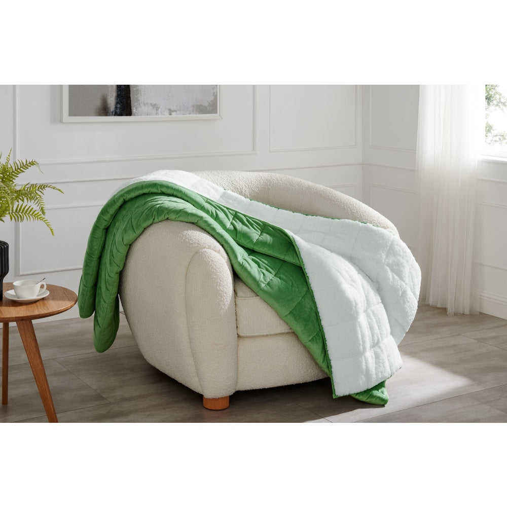 Sherpa Weighted Blanket - Jade 11 KG 11kg Fast shipping On sale