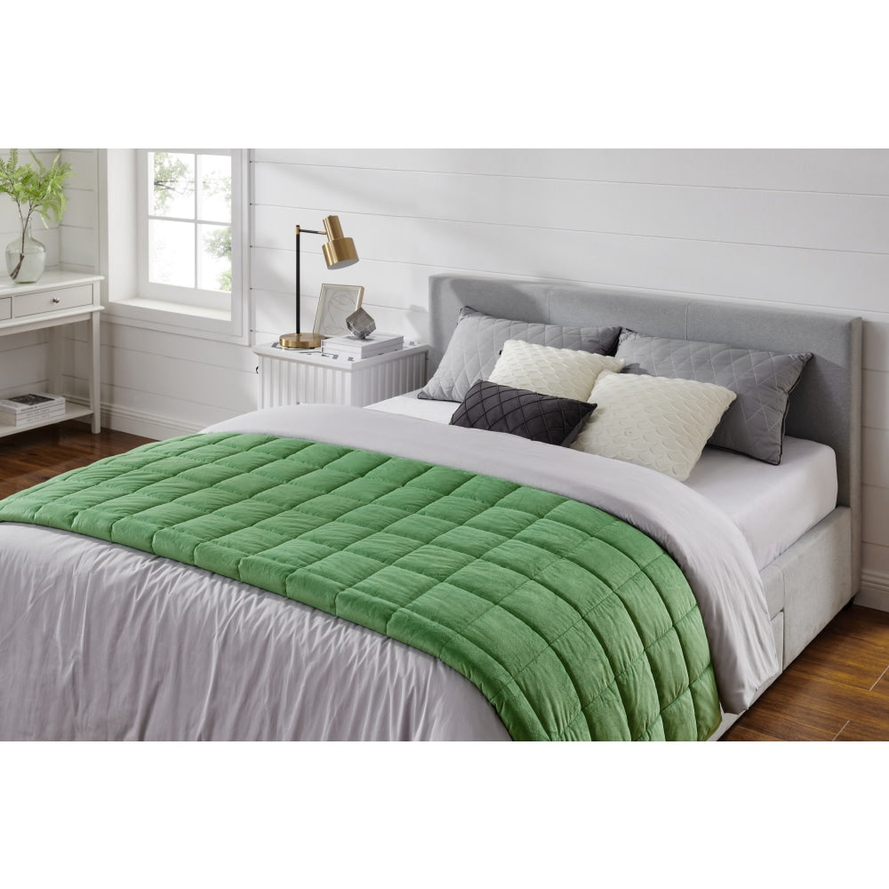 Sherpa Weighted Blanket - Jade 11 KG 11kg Fast shipping On sale