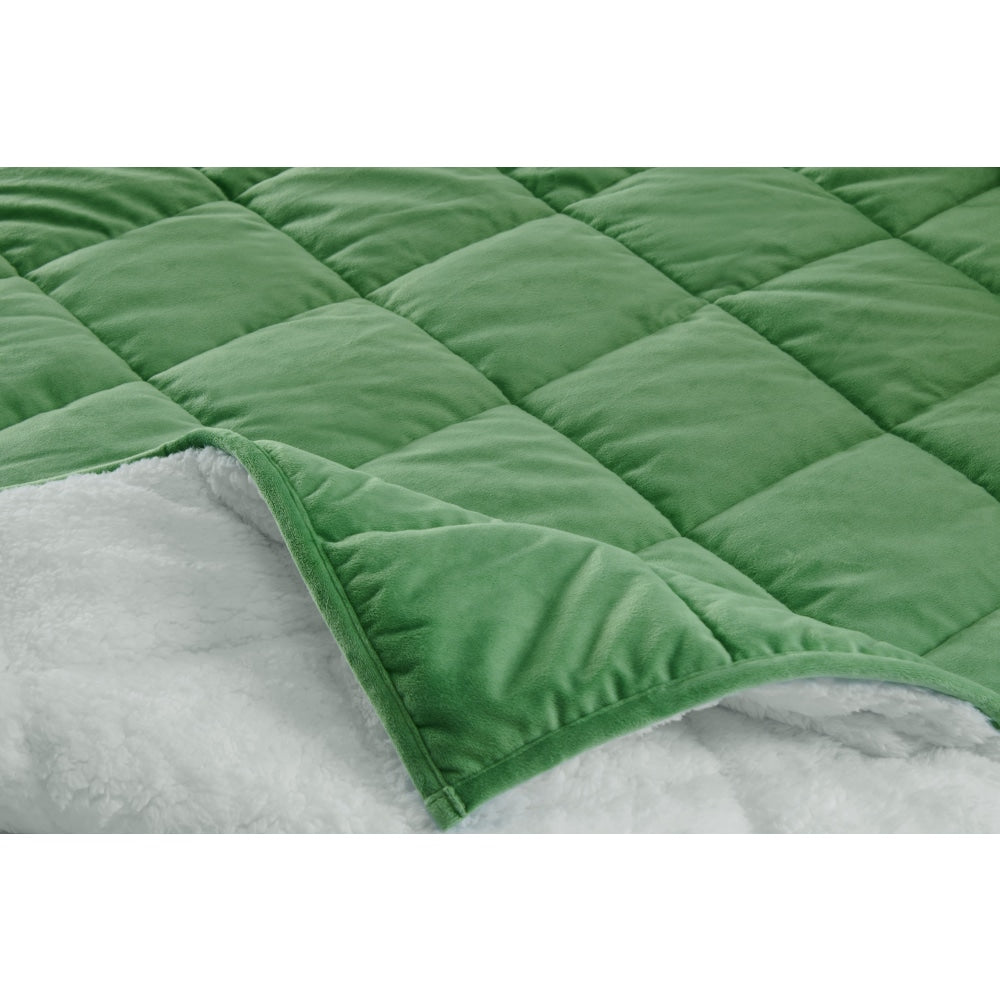 Sherpa Weighted Blanket - Jade 9 KG 9kg Fast shipping On sale