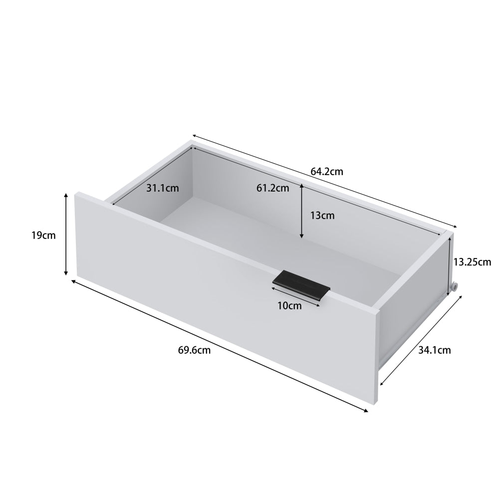 Shia Buffet Unit Sideboard Storage Cabinet W/ 1-Door 3-Drawers - White/Black & Fast shipping On sale