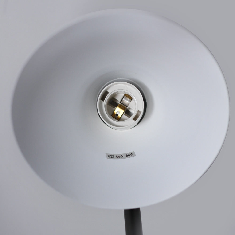 Sierra Modern Scandinavian Marble Base Metal Table Lamp Light Black Fast shipping On sale