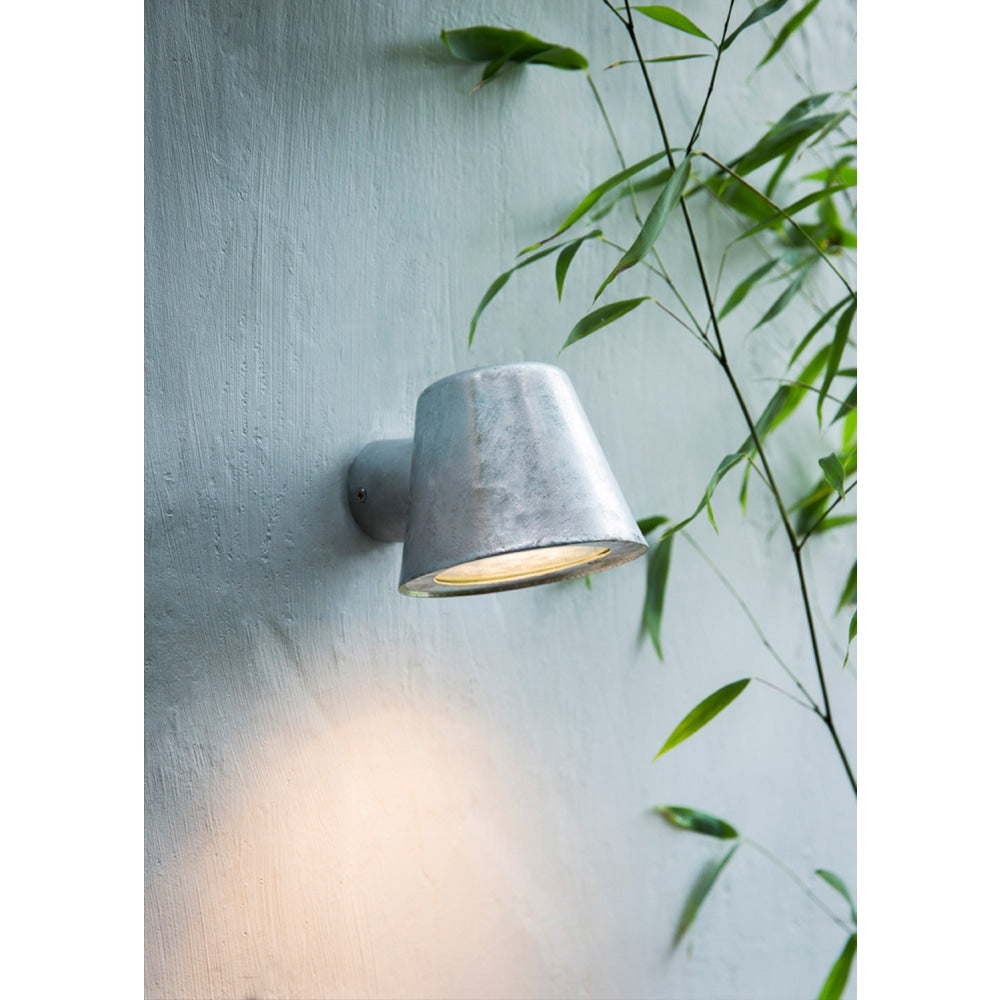 SKOPA Wall Light Surface Mounted GU10 Cone Galvanized Steel IP44 Glass Diffuser Lamp Fast shipping On sale