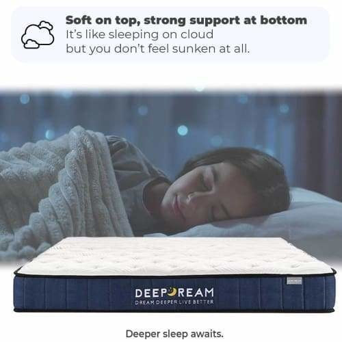 Sleep Happy Cool Gel infused Memory Foam Mattress – 21cm - Double Fast shipping On sale