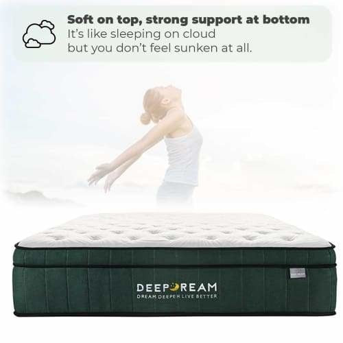Sleep Happy Premium Green Tea Mattress - King Single Fast shipping On sale