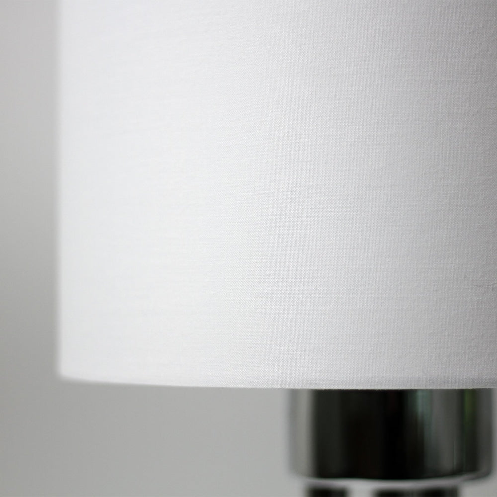 Slyvie Modern Elegant Table Lamp Desk Light - Chrome & White Fast shipping On sale