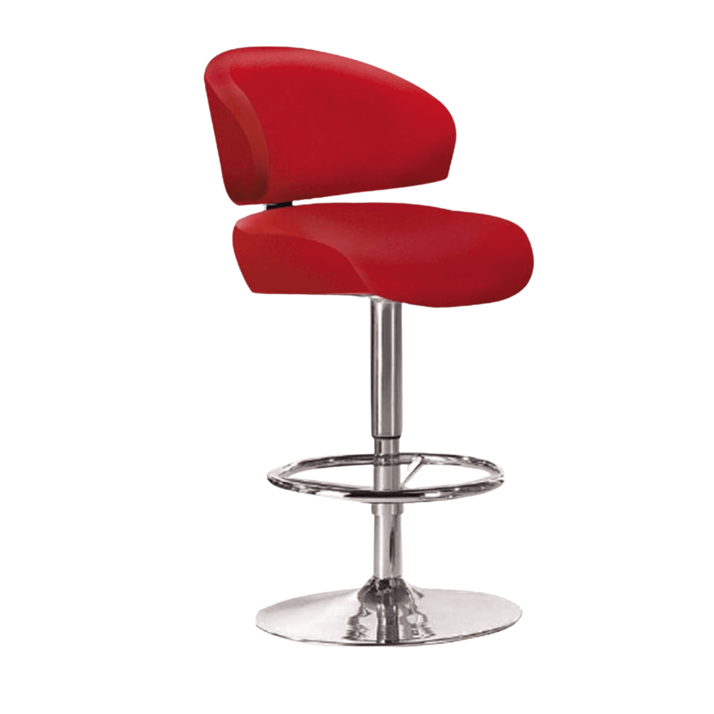 Smurf Faux Leather Heavy Duty Gas Lift Kitchen Counter Bar Stool - Red Fast shipping On sale