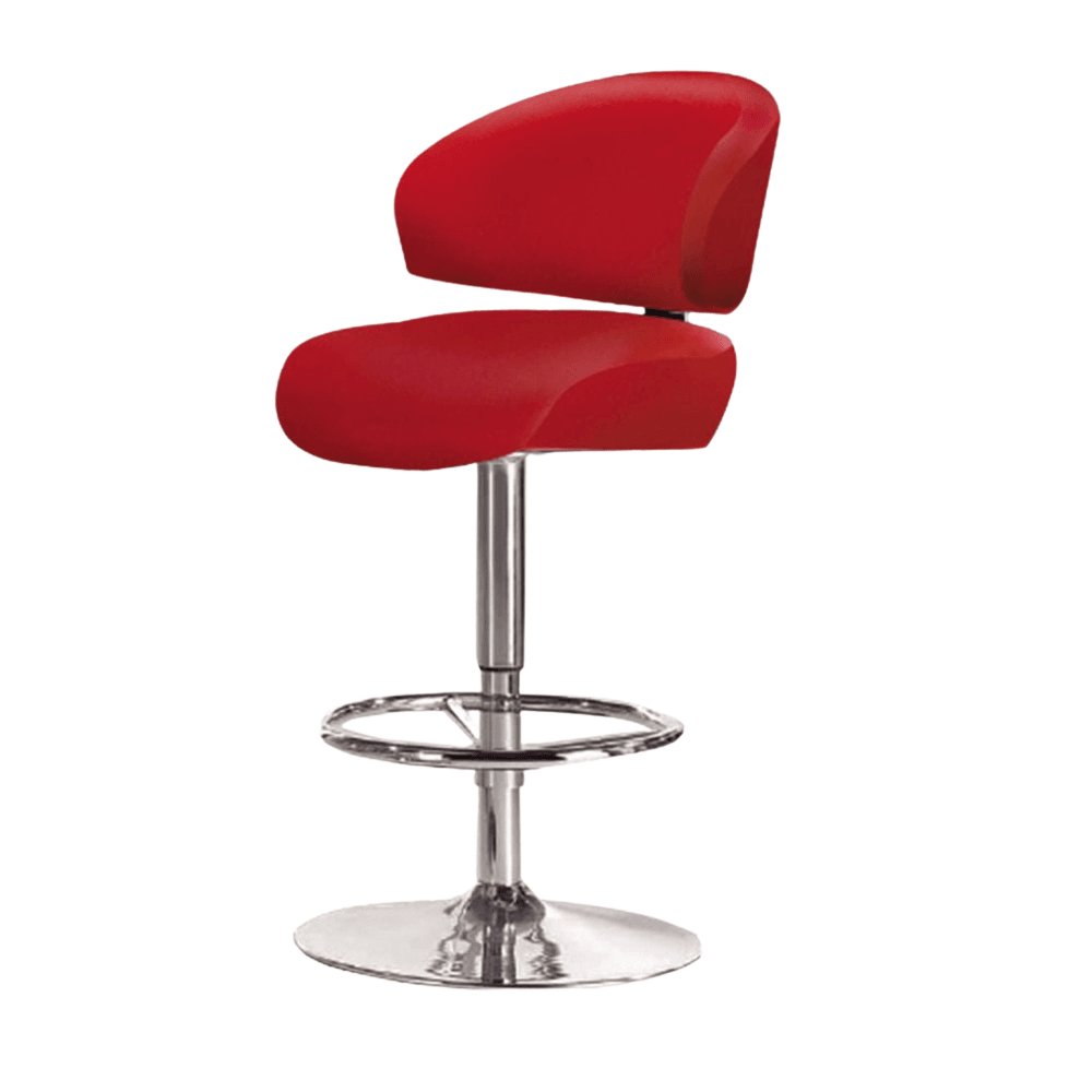 Smurf Faux Leather Heavy Duty Gas Lift Kitchen Counter Bar Stool - Red Fast shipping On sale