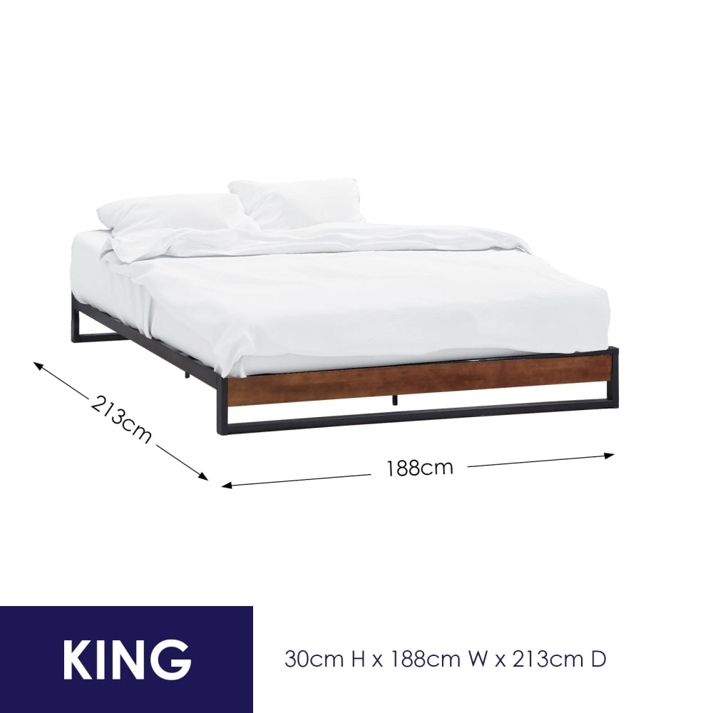 Sorrento Metal and Wood bed base - King Bed Frame Fast shipping On sale