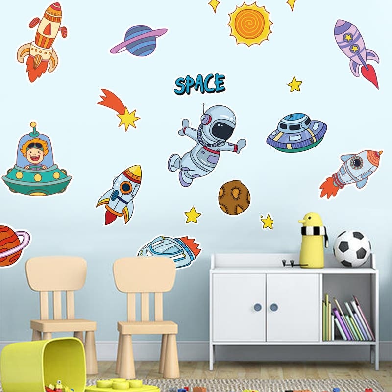Space Missions Wall Sticker Decoration Decor Fast shipping On sale