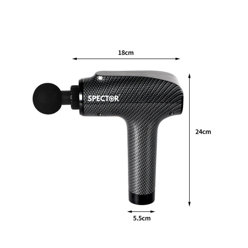 Spector Massage Gun Deep Tissue Percussion 8 Heads Muscle Vibrating Relaxing LCD Massager Fast shipping On sale