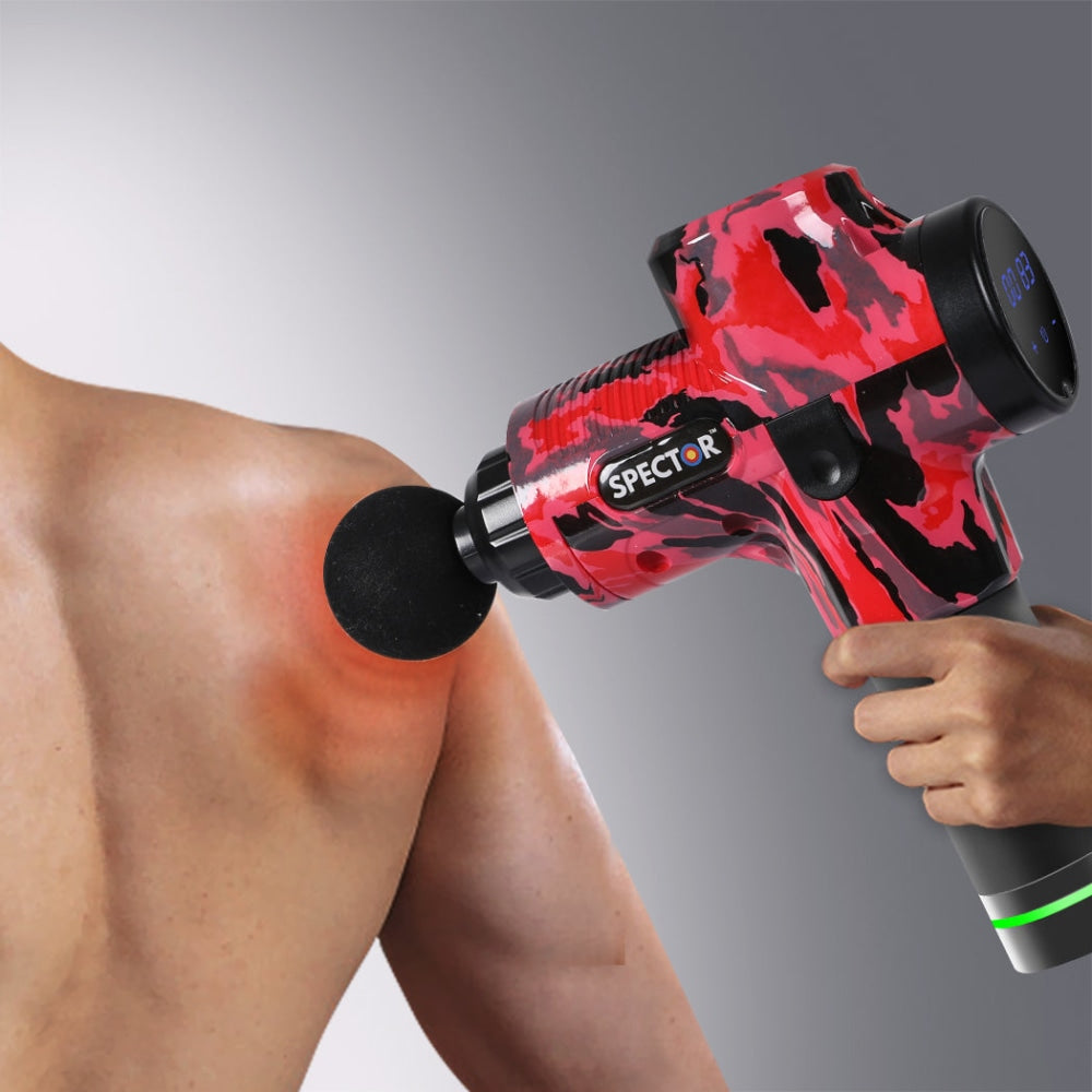Spector Massage Gun Electric Massager Vibration Muscle Therapy 4 Head Percussion Fast shipping On sale